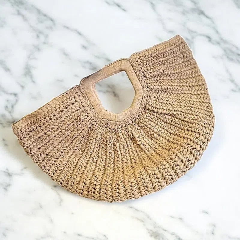 Bolso Shopper Bohemio de Ratán