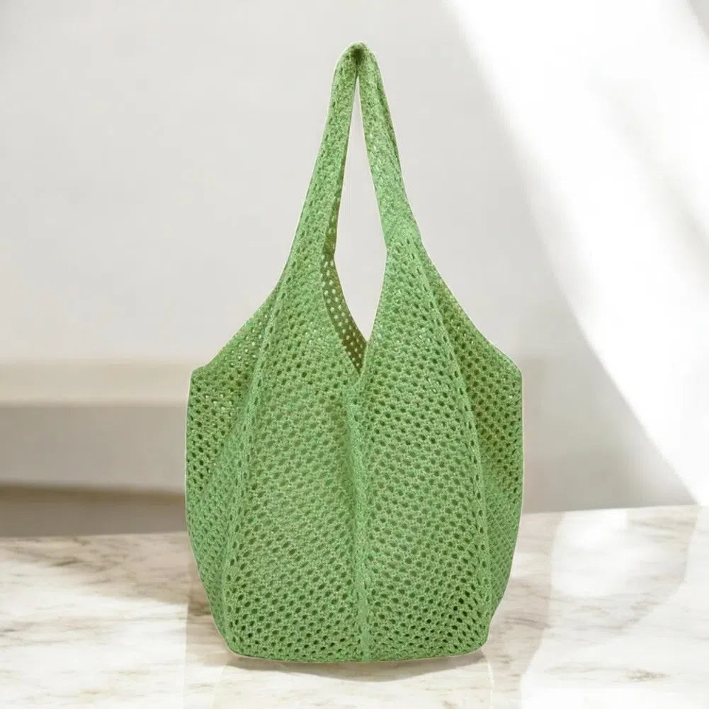 Bolso Shopper Calado Verde