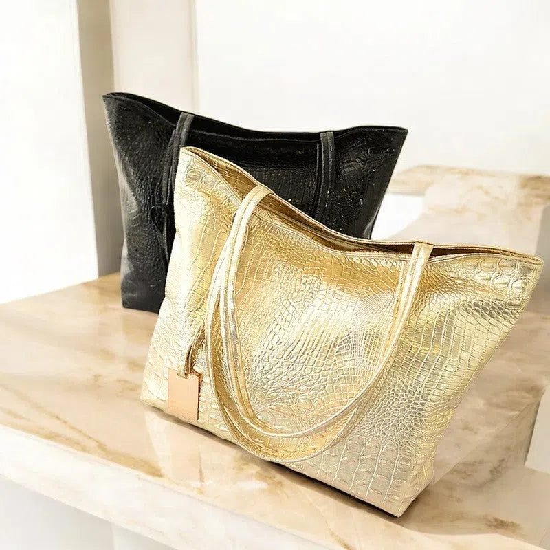Bolso Shopper Estilo de Cocodrilo