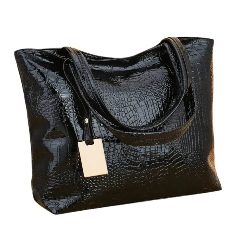 Bolso Shopper Estilo de Cocodrilo