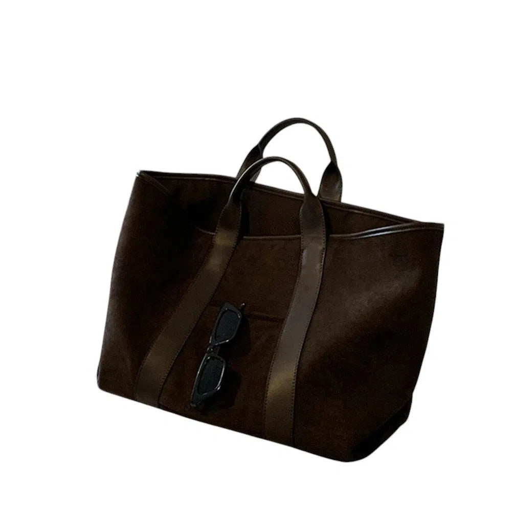 Bolso Shopper Gamuza Elegante Coffee