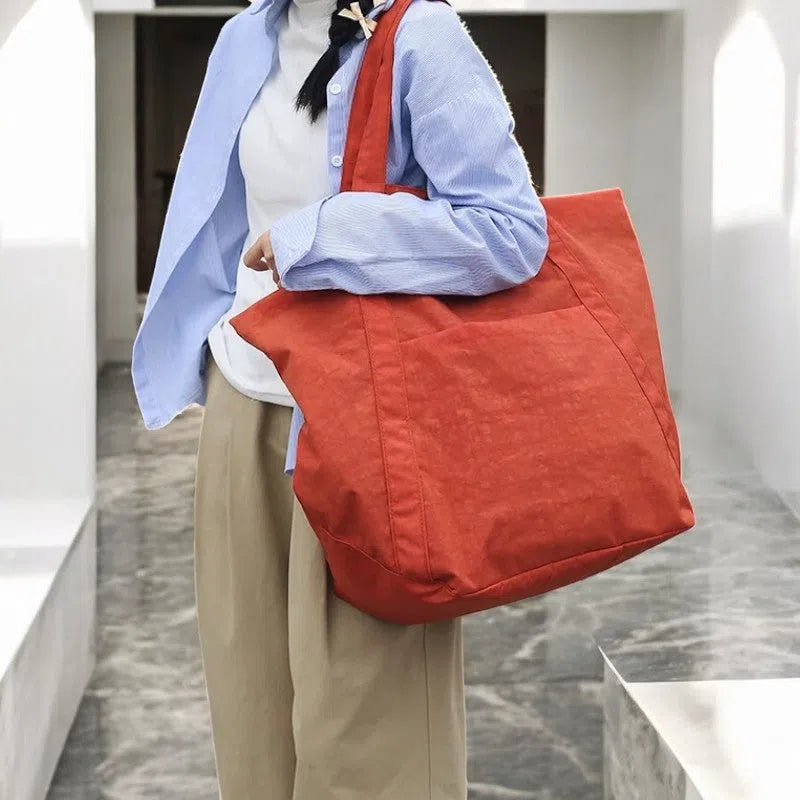 Bolso Shopper Oversize de Nylon Colores
