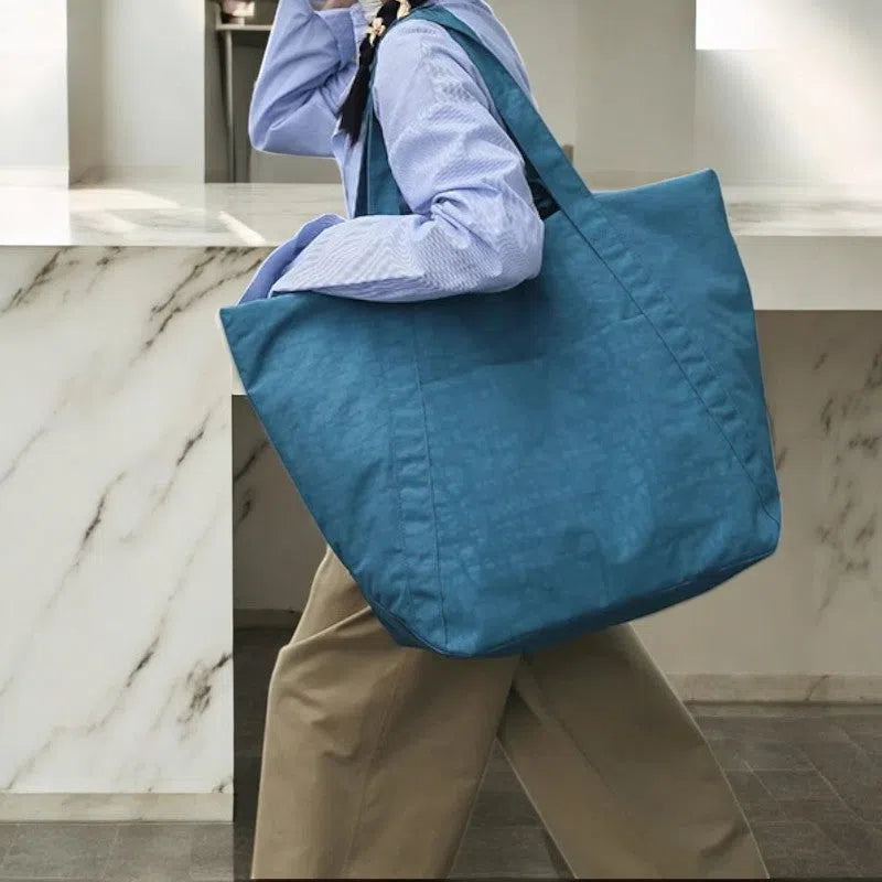 Bolso Shopper Oversize de Nylon Colores