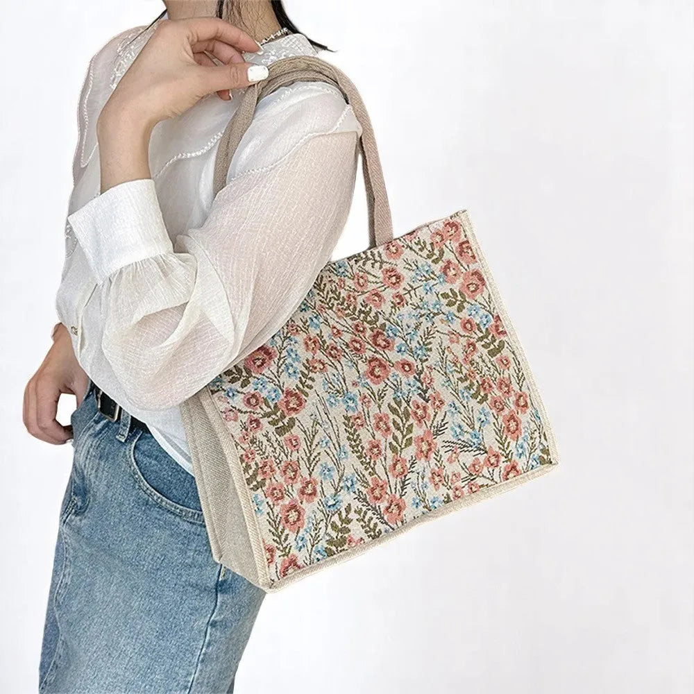Bolso Shopper de Lino y Algodón – Elegancia, Gran Capacidad y Estilo Sostenible