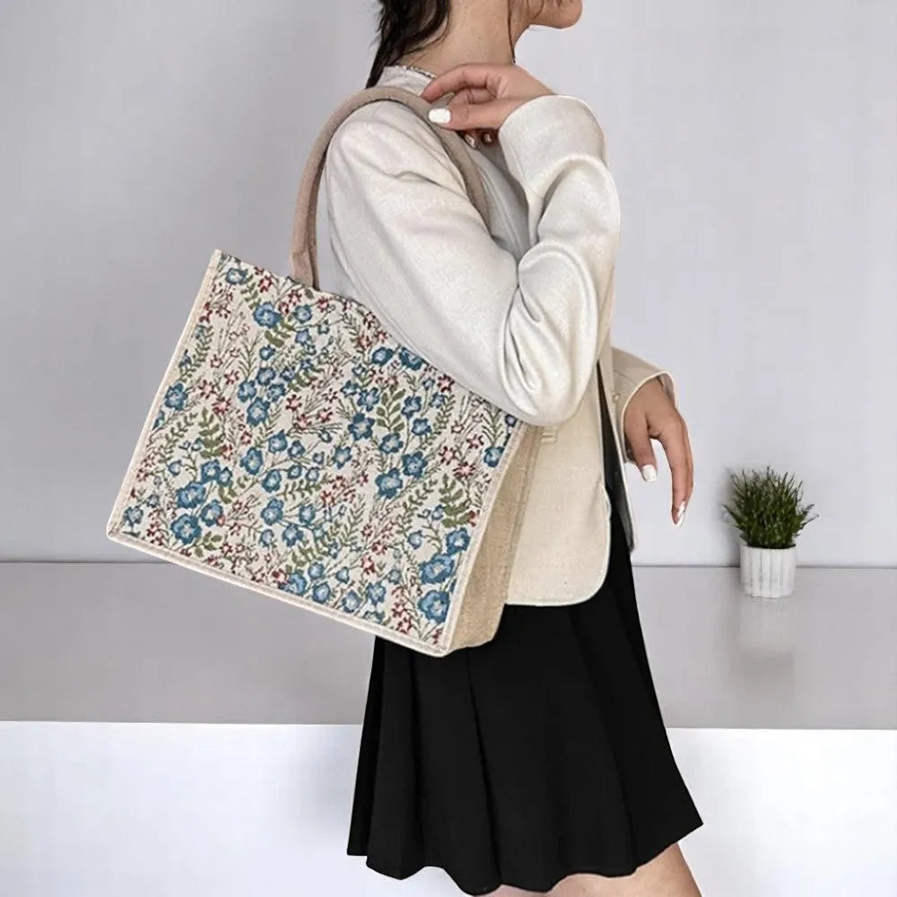 Bolso Shopper de Lino y Algodón – Elegancia, Gran Capacidad y Estilo Sostenible