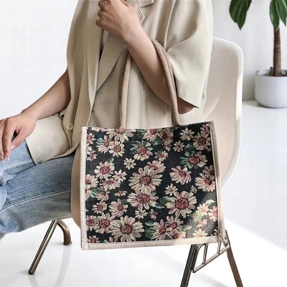 Bolso Shopper de Lino y Algodón – Elegancia, Gran Capacidad y Estilo Sostenible