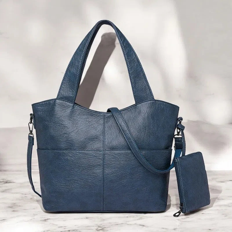 Bolso Shopper de Piel Sintética de Colores