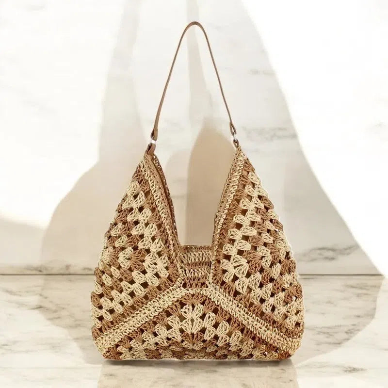 Bolso Shopper de Rafia Tejido