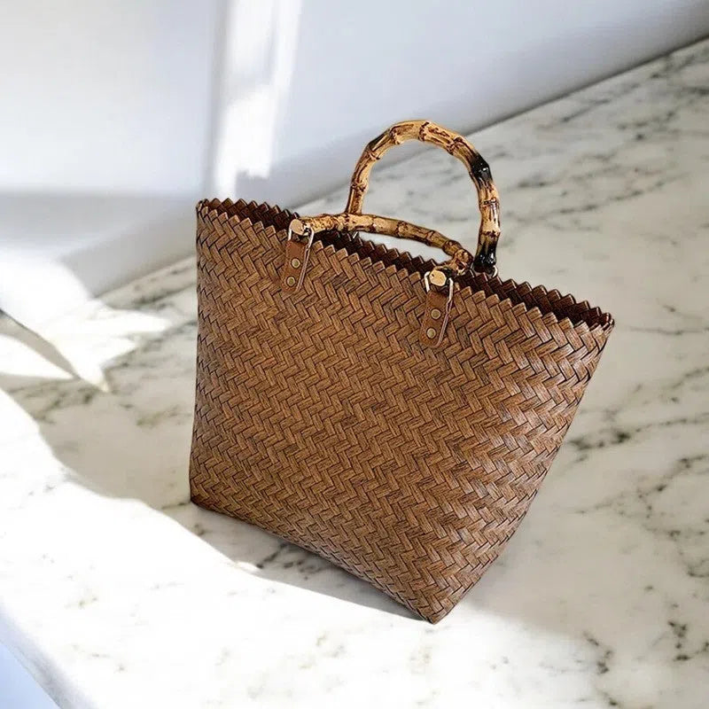 Bolso Shopper de Rafia para Playa