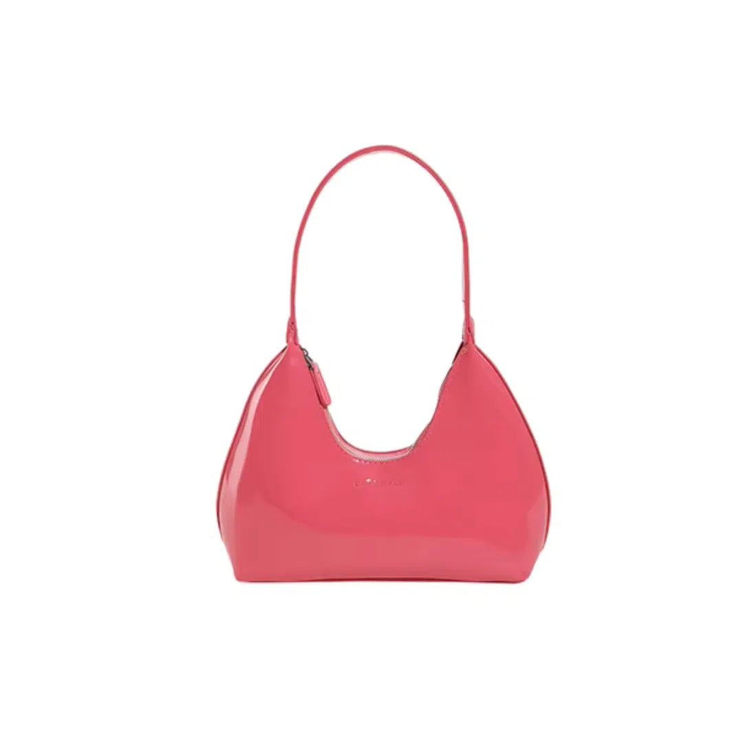 Bolso Tote Bag Efecto Espejo Rosa Fucsia