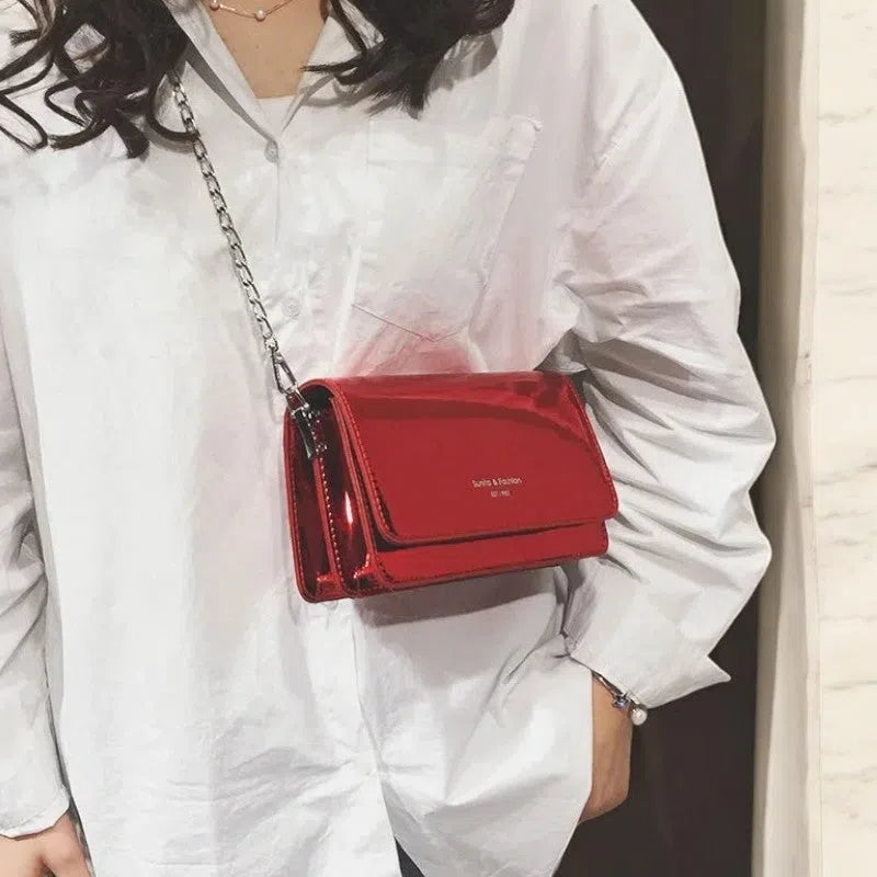 Bolso Tote Bag Espejo con Cadena