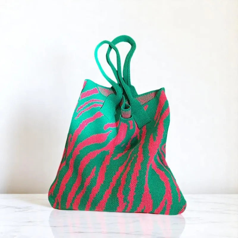 Bolso Tote a Crochet de Zebra