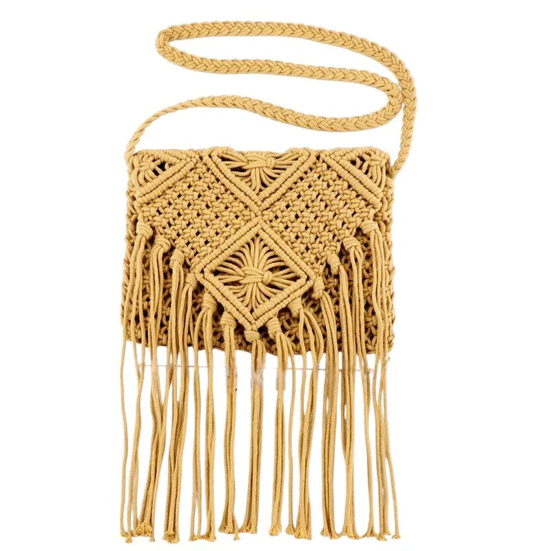 Bolso bandolera de algodón tejido – Color y estilo vibrante para tu día a día