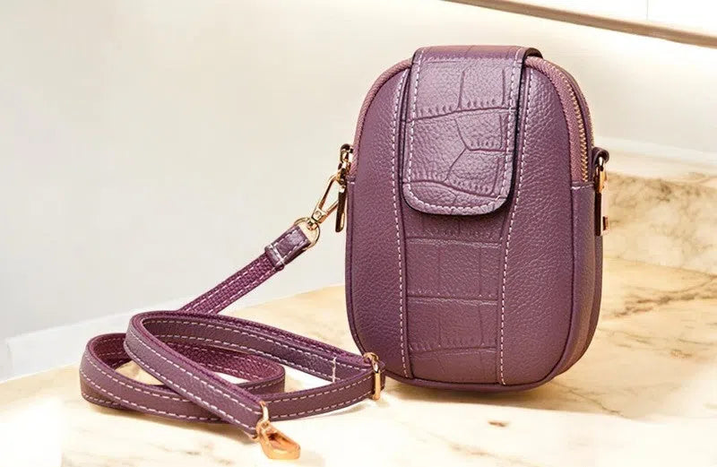 Bolso para Móvil PU Vintage Básico Lila