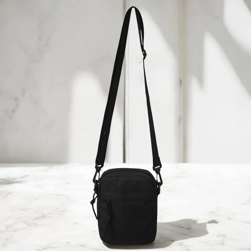 Bolso para Móvil de Lona Negro Cruzado