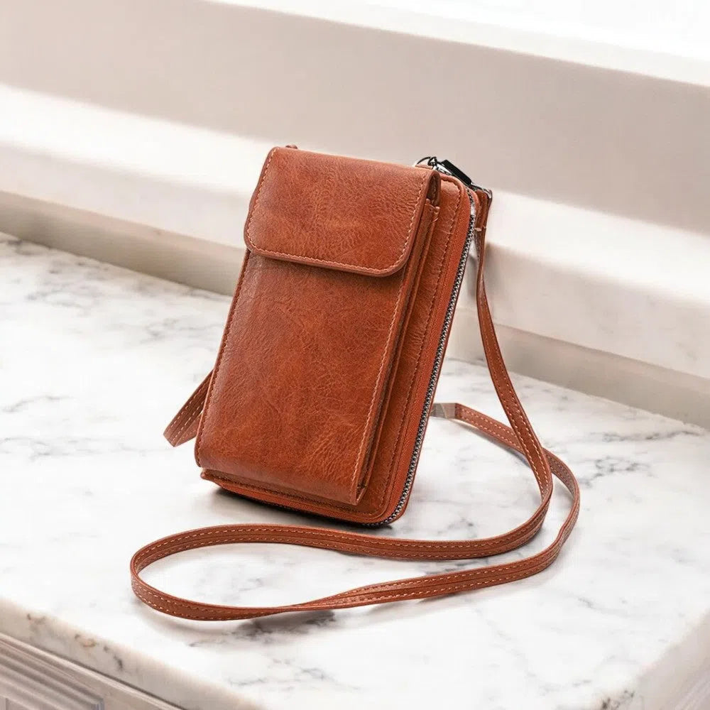 Bolso para Móvil y Cartera de Piel