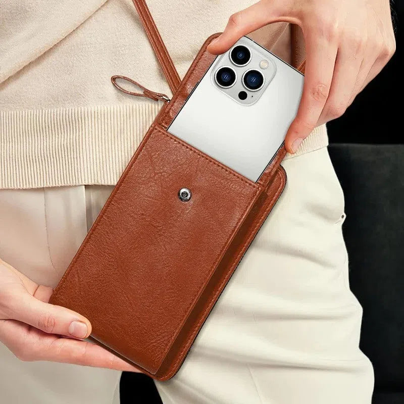 Bolso para Móvil y Cartera de Piel