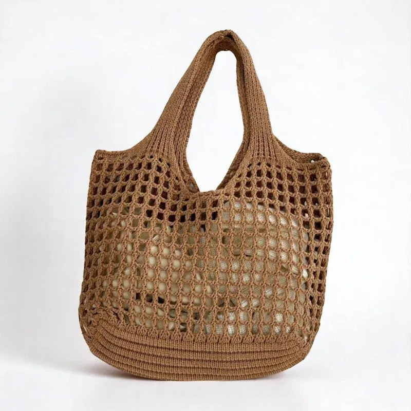 Brilla en la Playa: Bolso Tote Hollow Out