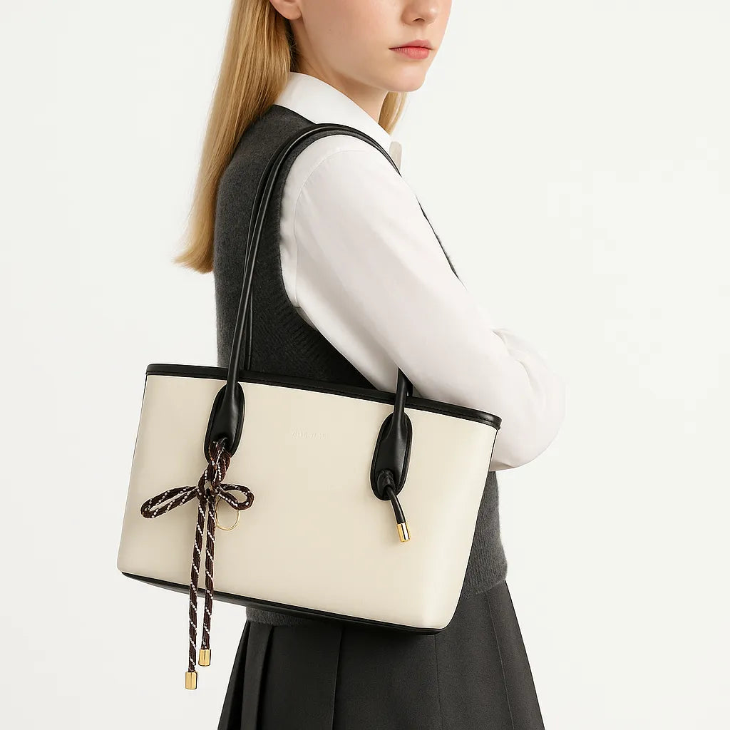 Tote Casual de PU Suave – Estilo Minimalista para tu Rutina Elegante