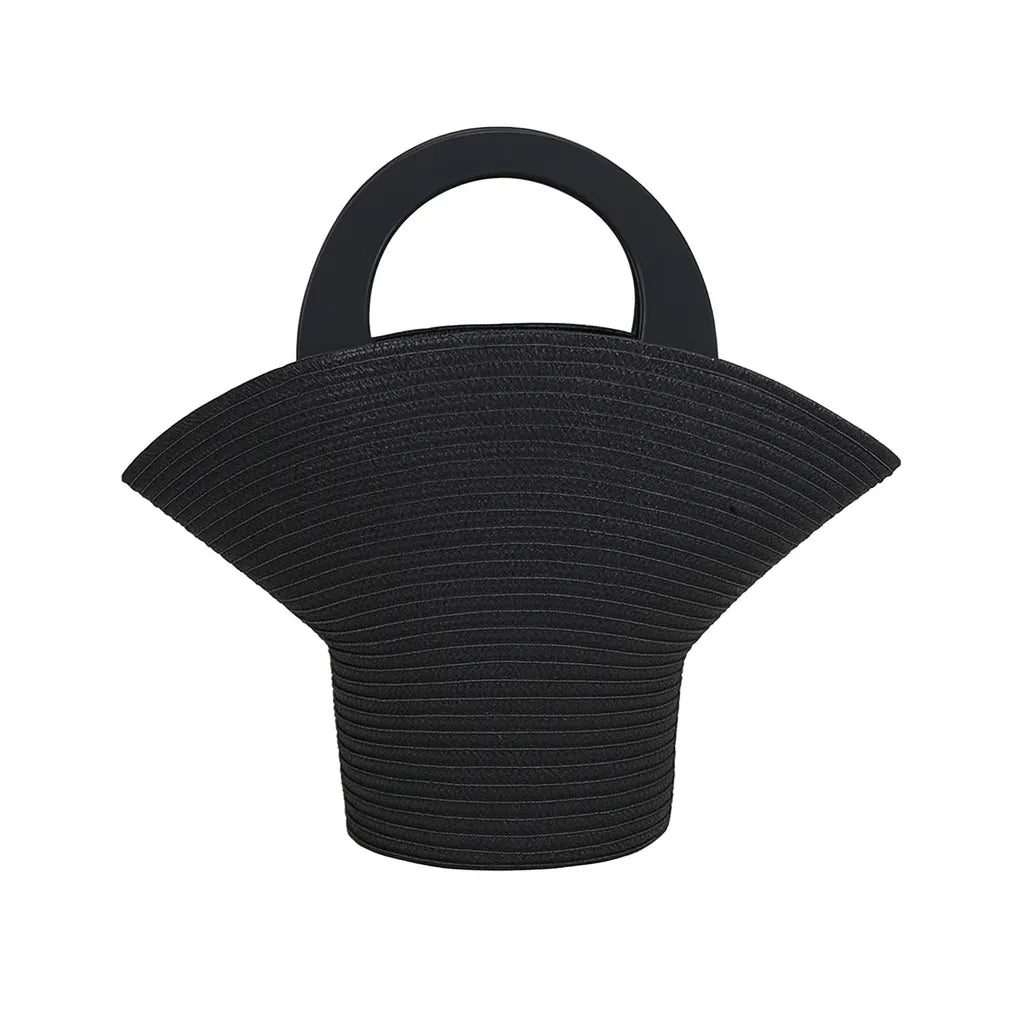 Bolso de Rafia con Diseño de Sombrero – Artesanal, Chic y Perfecto para Verano