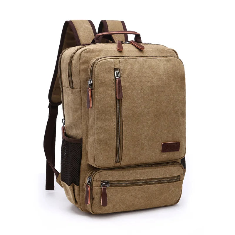 Mochila de Lona Premium Color Caqui – Natural, Resistente y Versátil