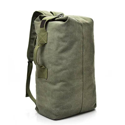 Mochila de Lona Estilo Preppy – Capacidad, Comodidad y Diseño Atemporal