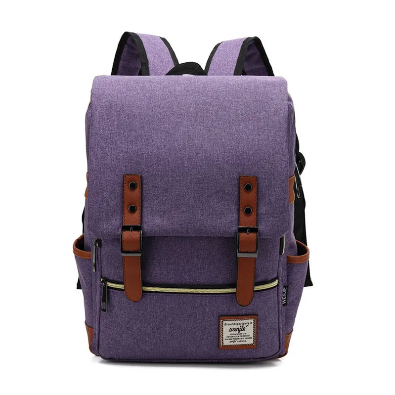 Mochila Morada de Lona: Elegancia Sofisticada para tu Vida Diaria