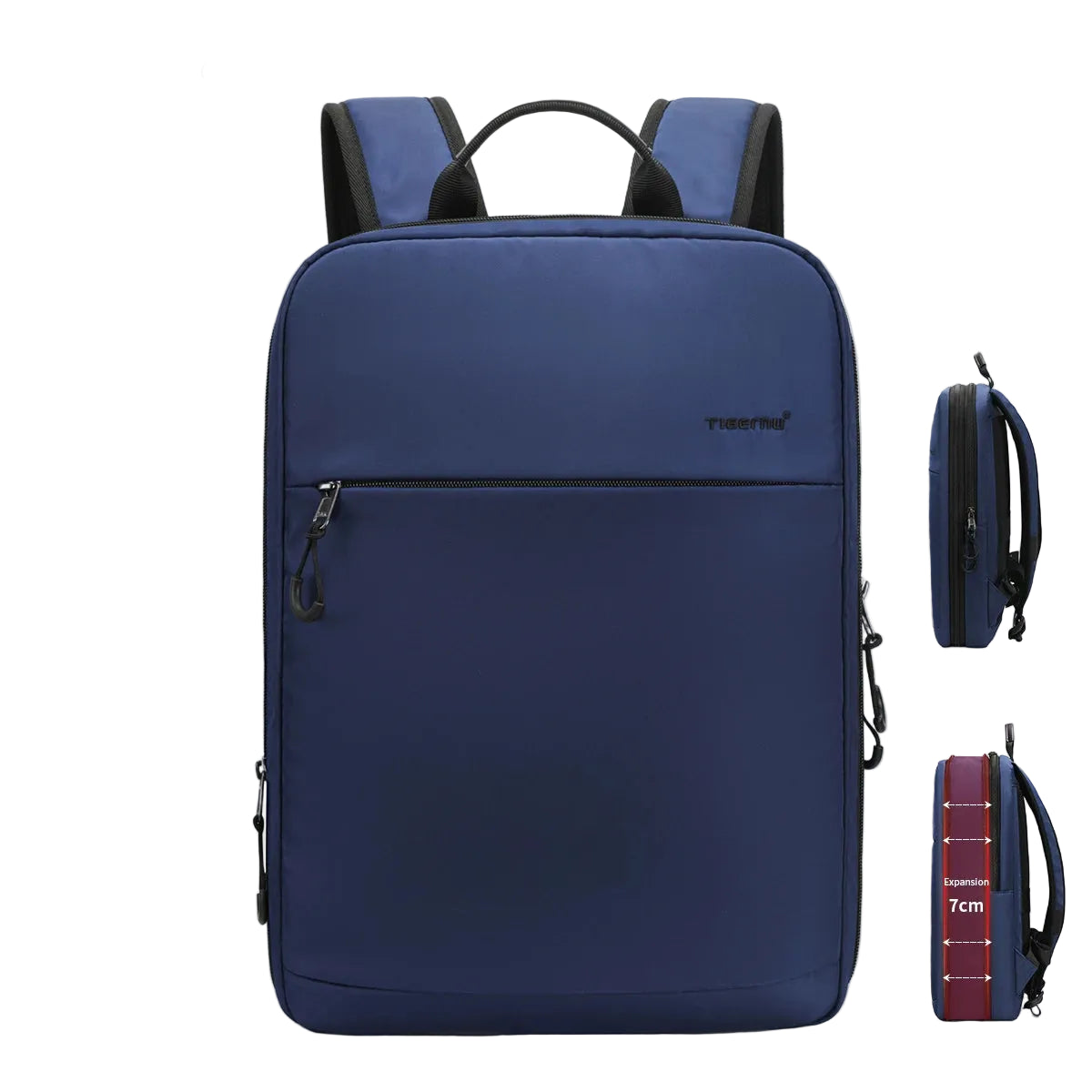 Mochila Expandible Tigernu Azul para Portátil 15,6” – Ligera, Profesional y Versátil