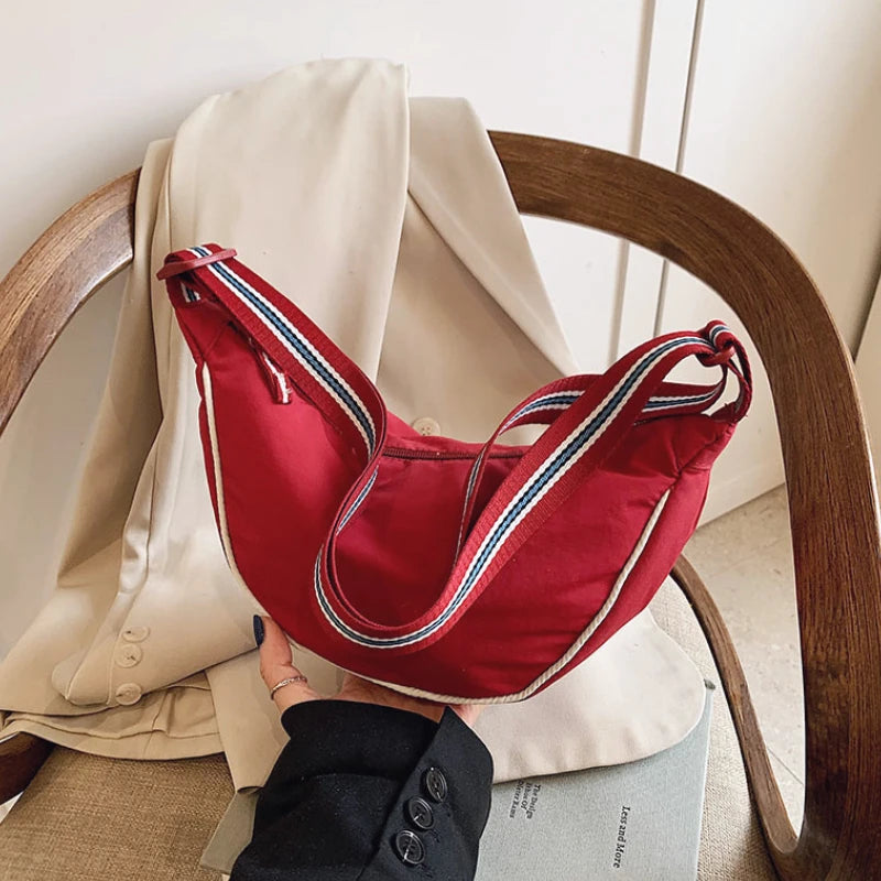 Bolso Bandolera de Nylon Impermeable para Mujer
