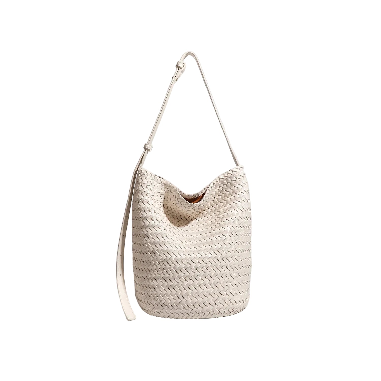 Bolso Bucket de Ratán Blanco – Elegancia Artesanal Vintage y Diseño Premium