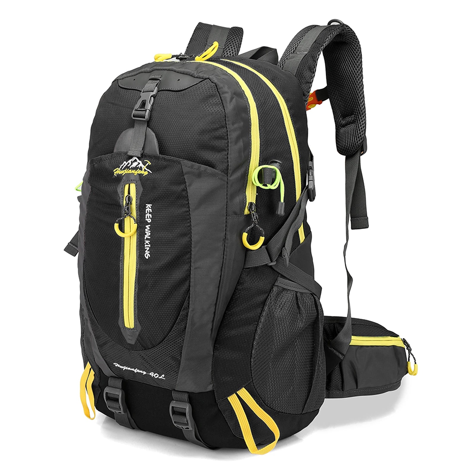 Mochila de Viaje 40L de Nailon Resistente al Agua – Aventura, Comodidad y Estilo Funcional