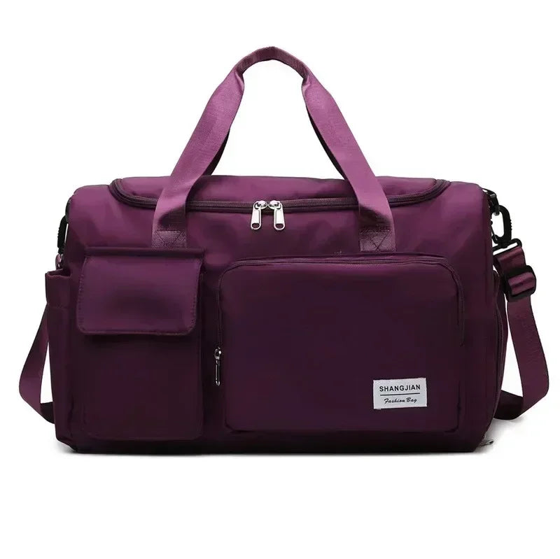 Bolsa de Viaje y Fitness Unisex Lila 35 L – Impermeable y Apta para Cabina