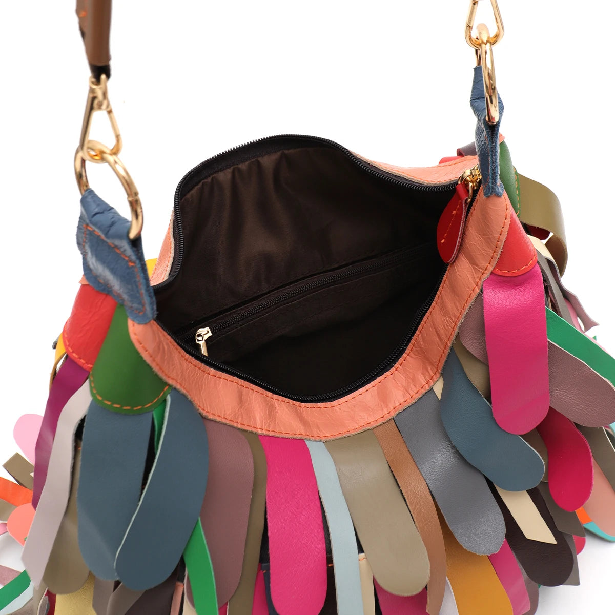 Bolso Flecos Hobo Multicolor– Estilo Boho Chic para Mujer