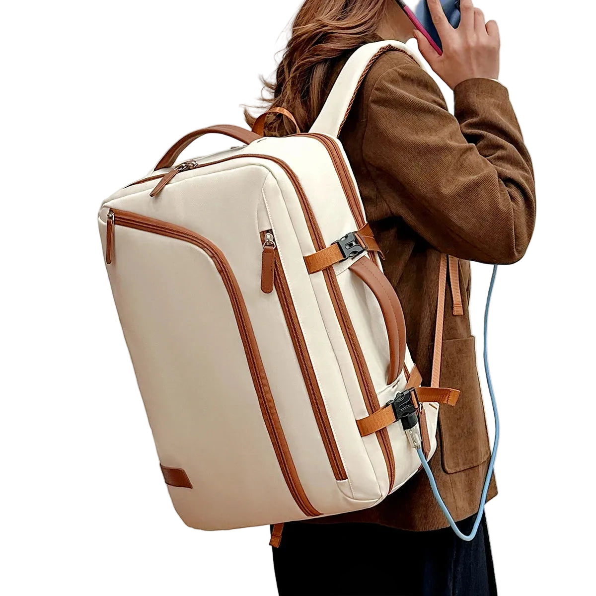 Mochila Ultraligera de Nailon 20–35 L – Comodidad Inteligente y Estilo Diario