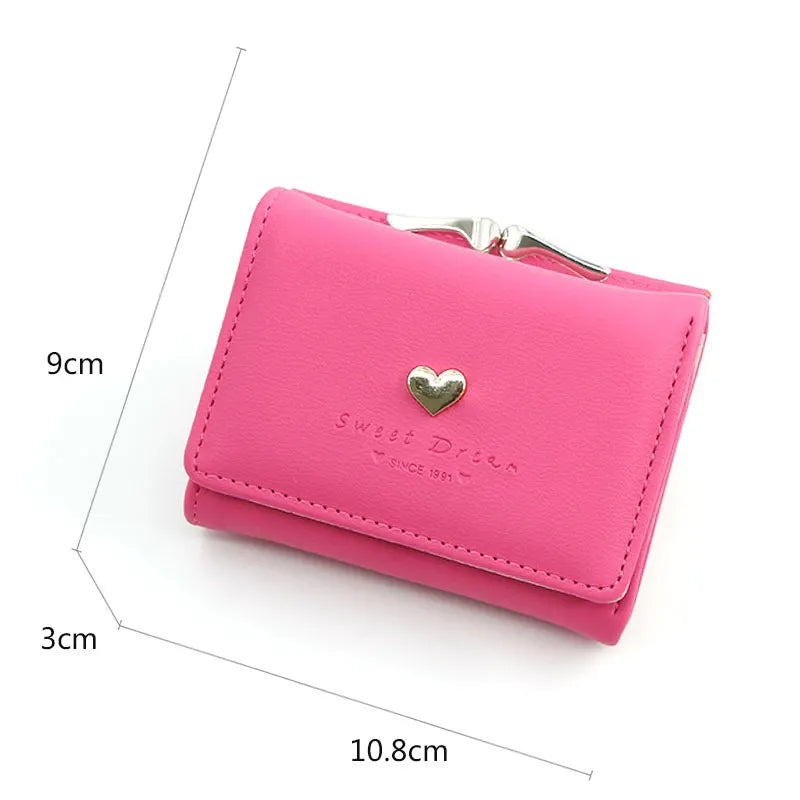 Mini Cartera con Corazón y Monedero de Boquilla