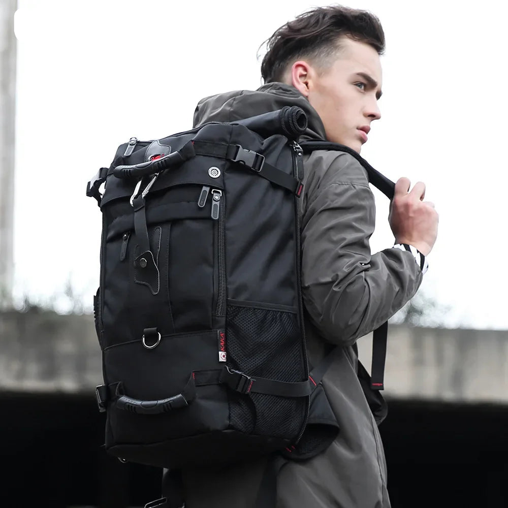 Mochila Táctica Urbana 36–55L Verde Army – Resistente y Segura