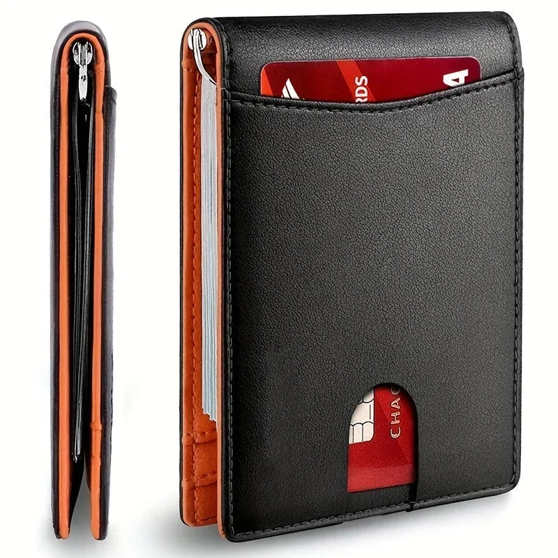 Cartera Slim con Clip para Billetes y RFID para Hombre