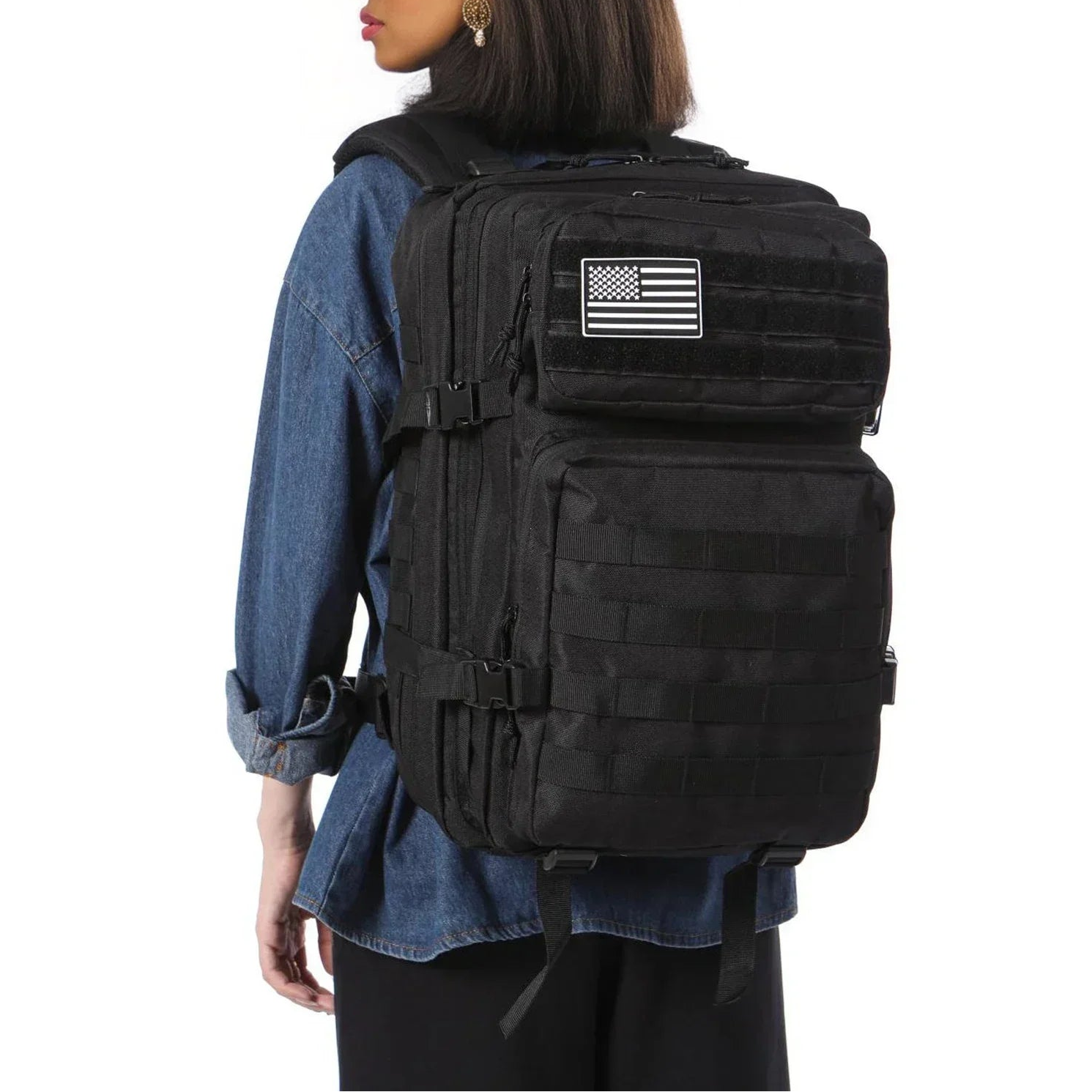 Mochila Táctica Compacta de 25L | Elegancia en Negro Mate
