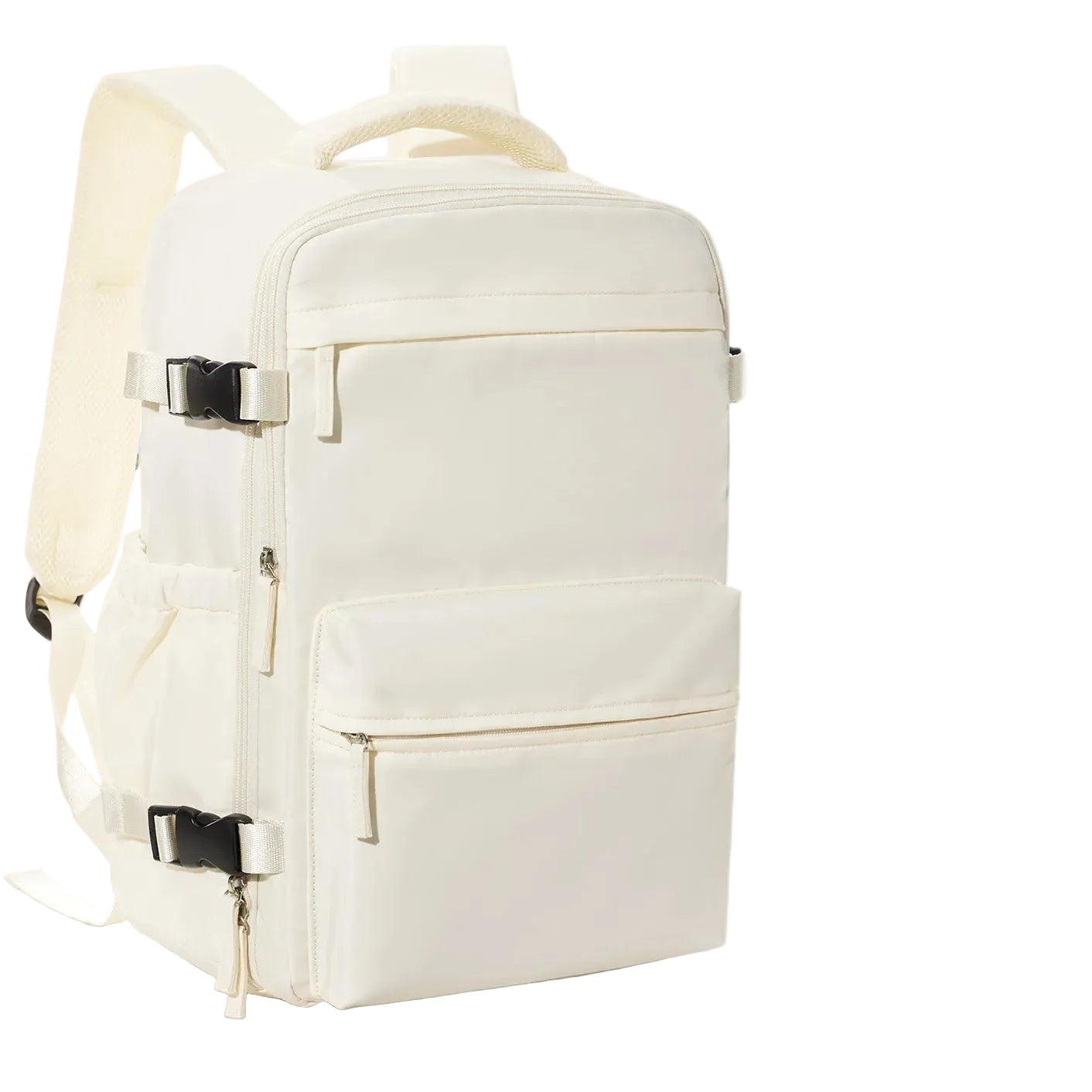 Mochila de Viaje Ultraligera de Nailon Beige – Elegancia Funcional para Cabina