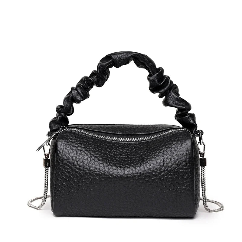 Bolso Tote de Piel Auténtica con Cadena – Elegancia y Lujo para Mujer