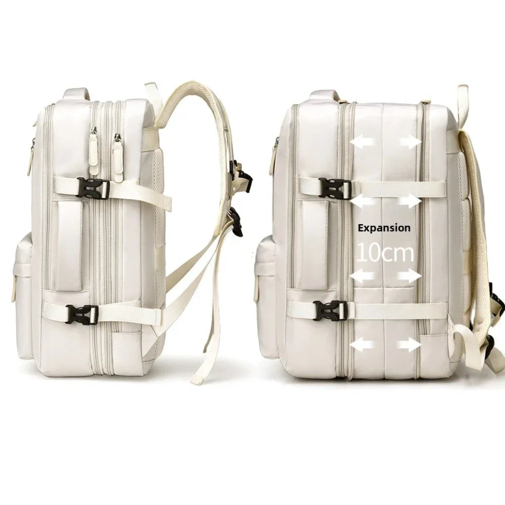 Mochila de Viaje Expandible para Mujer – Gran Capacidad y Organización Inteligente