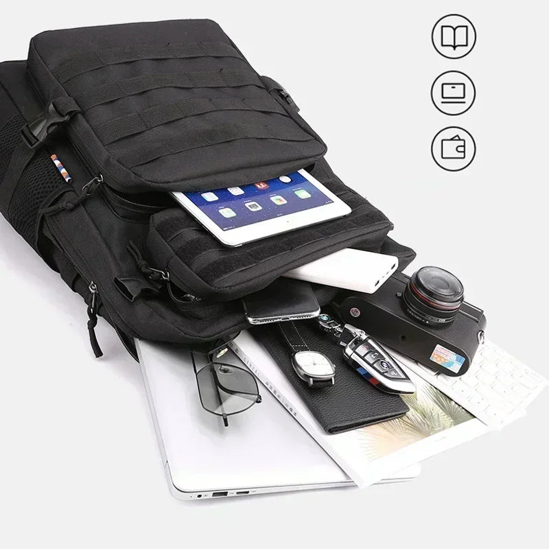 Mochila Táctica Outdoor de Gran Capacidad 35–45L – Resistencia Total y Organización Inteligente