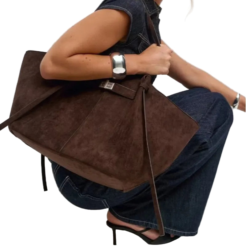 Bolso Tote Pana Estilo Inglés – Elegancia Casual Versátil 32x30cm