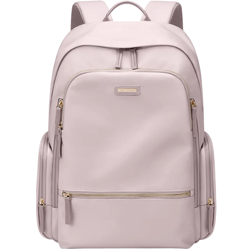 Mochila Casual Rosa Oxford – Elegancia Ligera y Organización Inteligente