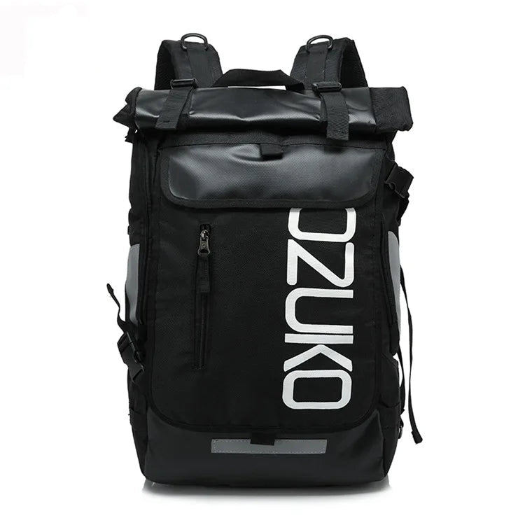 Mochila OZUKO Black Edition – Impermeable, para Portátil 15.6" y con Zapatero Especial