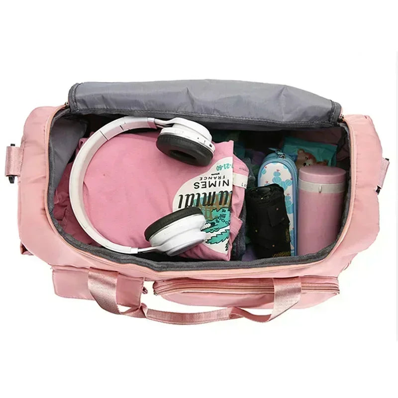 Bolsa de Viaje y Fitness Unisex Lila 35 L – Impermeable y Apta para Cabina