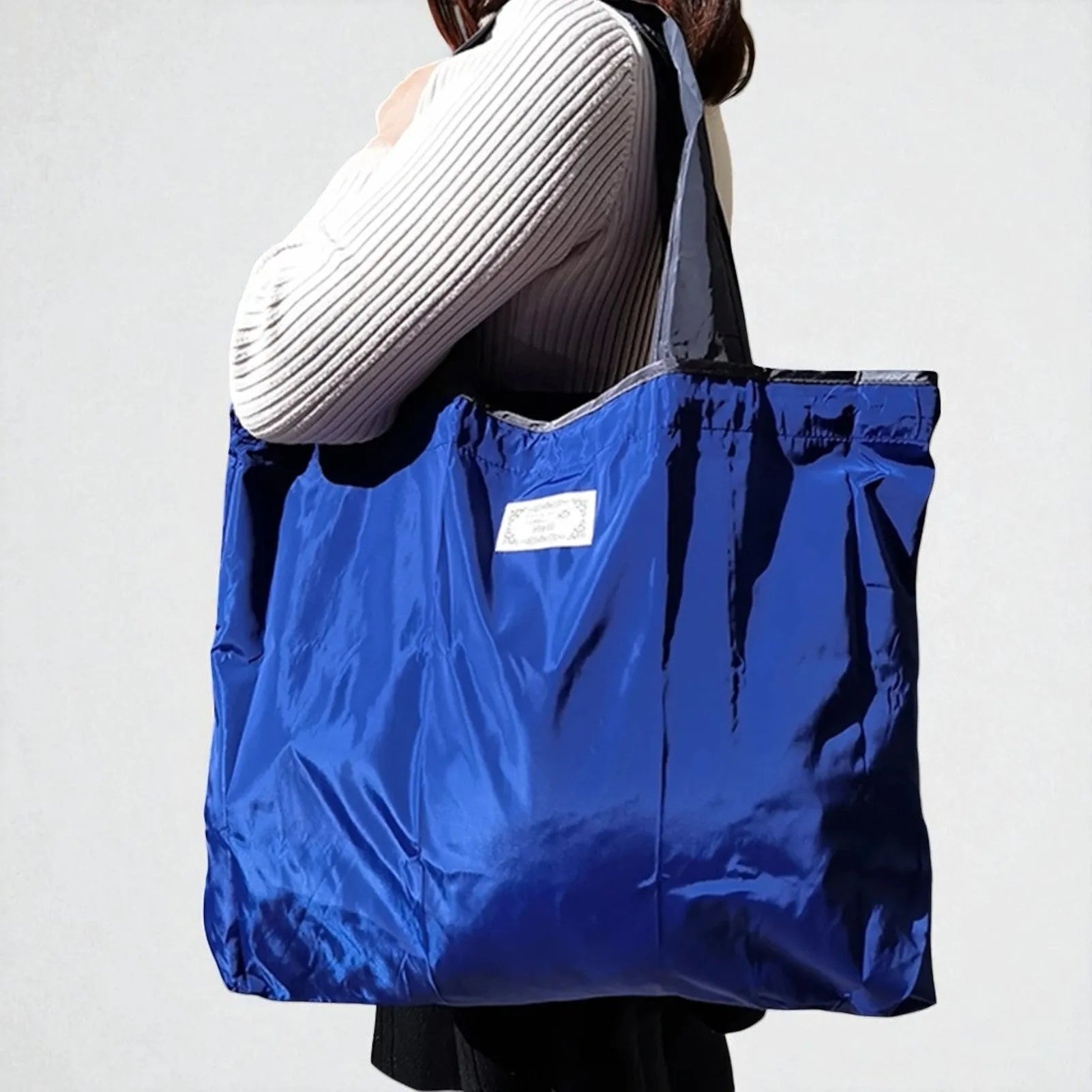 Tote Bag Plegable de Poliéster — Grande, Ecológica y Práctica