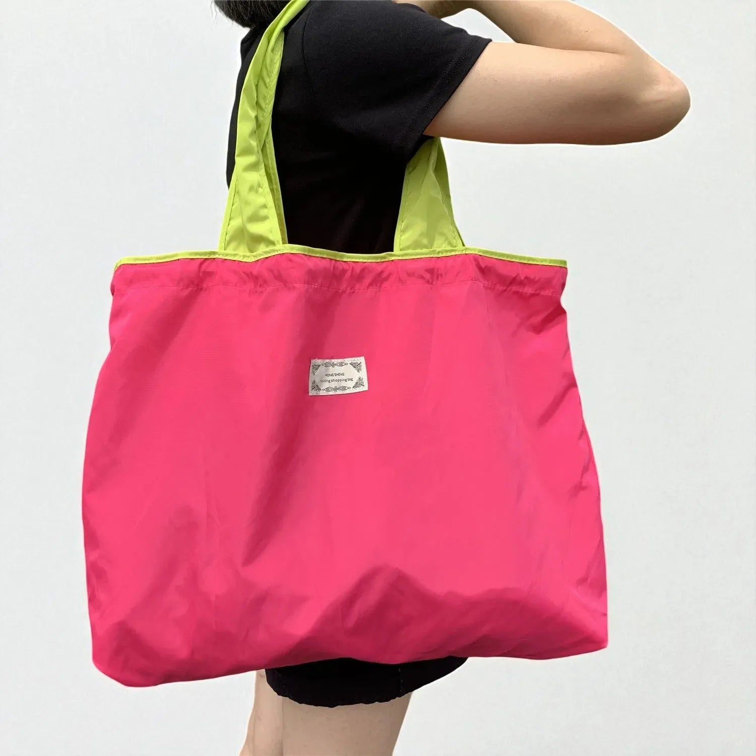 Tote Bag Plegable de Poliéster — Grande, Ecológica y Práctica