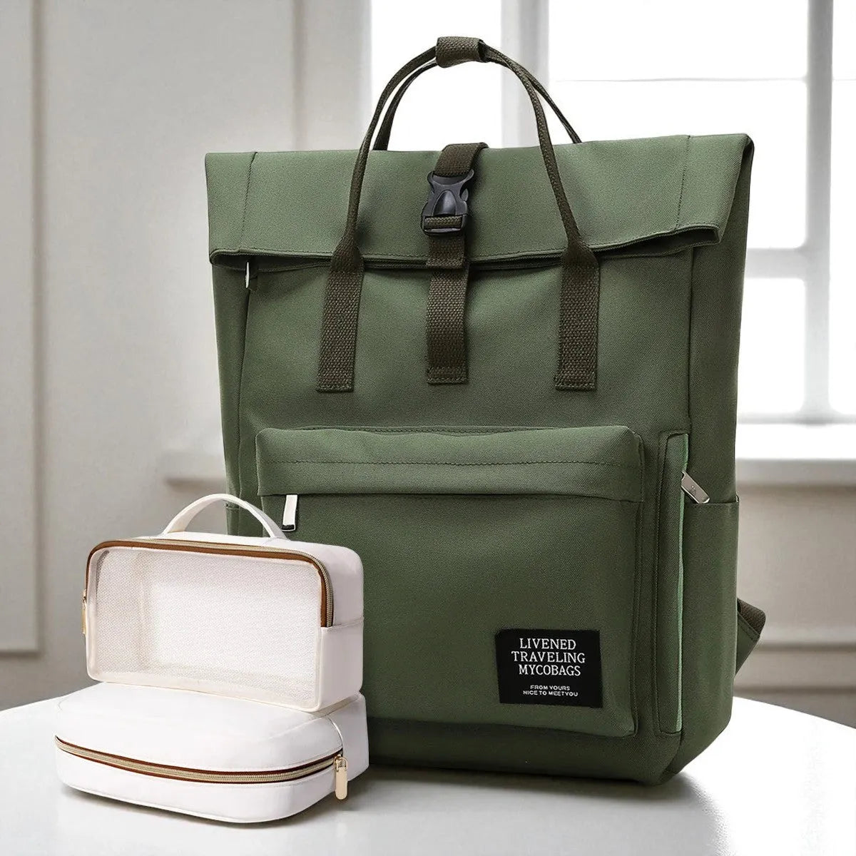 Mochila Casual Oxford – Espaciosa, Moderna y Súper Confortable